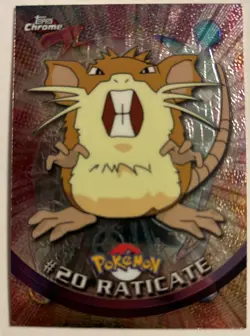 JIGGLYPUFF RATICATE GROWLITHE WEEPINBELL & RAPIDASH Topps Chrome Pokemon Cards - Image 2