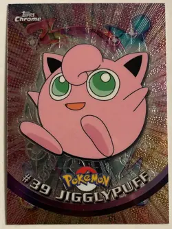 JIGGLYPUFF RATICATE GROWLITHE WEEPINBELL & RAPIDASH Topps Chrome Pokemon Cards - Image 5