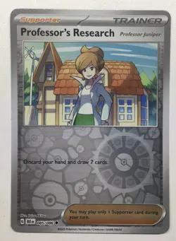 Pokemon TCG Black Bolt - Professor's Research 085/086 Reverse Holo NM - Image 1