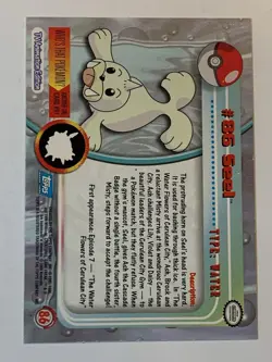 2000 Topps Pokemon TV #86 Seel (G) Silver Foil FREE COMBINED SHIP - Image 2