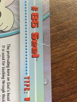 2000 Topps Pokemon TV #86 Seel (G) Silver Foil FREE COMBINED SHIP - Image 3