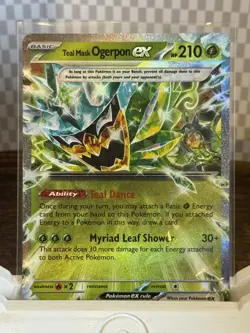 Pokemon TCG Teal Mask Ogerpon EX Twilight Masquerade Double Rare 025/167 M/NM - Image 2