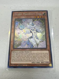 MISPRINT silent magician zero yugioh LEDE-en003 nm LOOK AT BACK - Image 1