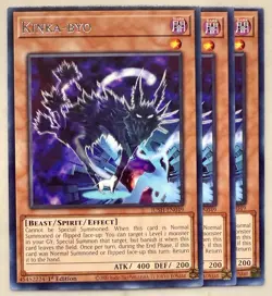 Yugioh! 3x Kinka-byo JUSH-EN049 Rare 1st Ed NM - Image 1