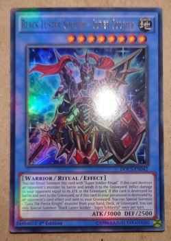 Yugioh Black Luster Soldier - Super Soldier DOCS-EN042 Ultra Rare 1st Edition - Image 1