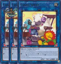 Yugioh! 3x Cross-Sheep JUSH-EN048 Rare 1st Ed NM - Image 1