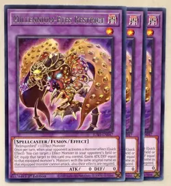 Yugioh! 3x Millennium-Eyes Restrict JUSH-EN047 Rare 1st Ed NM - Image 1