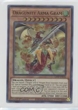UR - Dragunity Arma Gram 1st Ed. YuGiOh Ghosts From The Past #GFTP-EN036 0bt4 - Image 1