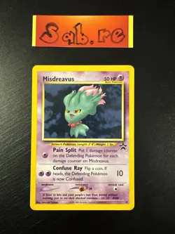 NEAR MINT Condition Misdreavus WoTC Black Star Promo 39 Pokemon Card - Image 1