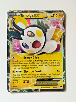 Emolga EX 46/146 Holo Ultra Rare - XY Base Set Pokemon Card - MP - Image 1