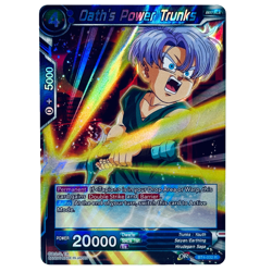 Dragon Ball Super Card Game Oath's Power Trunks Foil Rare Card - Image 1
