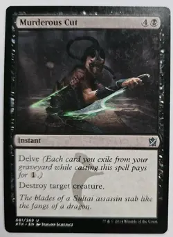 MTG Magic The Gathering Card Murderous Cut Instant Black Khans Of Tarkir 2014 - Image 1