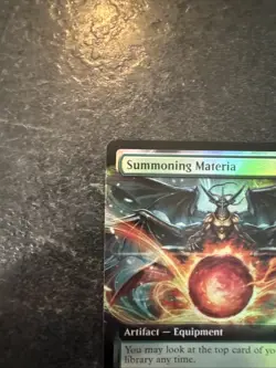 Summoning Materia (Extended Art) Final Fantasy Commander Foil - NM #124 MTG FIC - Image 3