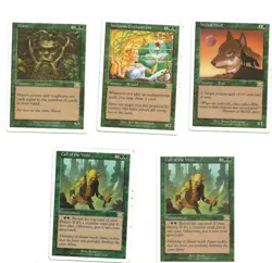 Magic the Gathering lot Classic Series VI 6 - 14 Green Rares MTG - Image 2