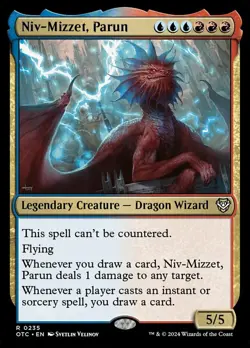 NM-Mint, English MTG Regular Niv-Mizzet, Parun Commander: Outlaws of Thunder Jun - Image 1