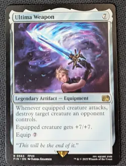 MTG Final Fantasy Ultima Weapon Legendary Equipment Rare 0563 M/NM PackFresh - Image 1