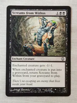 NM Screams from Within Darksteel Mtg Magic the Gathering - Image 1