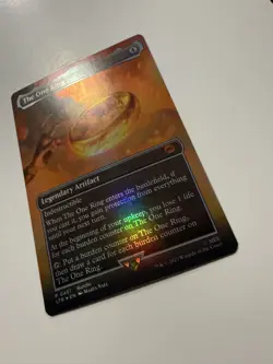 MTG Magic Lord of the Rings #451 The One Ring Mythic Rare Borderless Foil (F) - Image 2