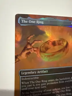 MTG Magic Lord of the Rings #451 The One Ring Mythic Rare Borderless Foil (F) - Image 3
