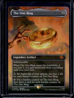 MTG Magic Lord of the Rings #451 The One Ring Mythic Rare Borderless Foil (C) - Image 1