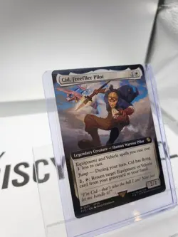 Cid, Freeflier Pilot Borderless FF7 Final Fantasy VII Magic The Gathering MTG - Image 1