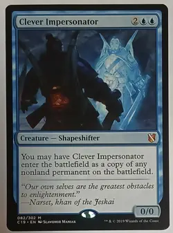 MTG Magic the Gathering Clever Impersonator (82/363) Commander 2019 - Image 1