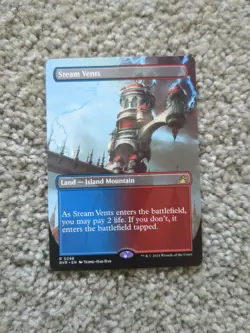 MTG Steam Vents (Borderless) 298 - Ravnica Remastered NM - Image 1