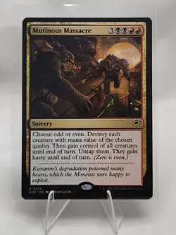 MTG Mutinous Massacre Rare #222 Edge of Eternities NM Regular - Image 1
