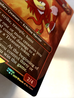 MTG Knuckles the Echidna (Rainbow Foil) Secret Lair x Sonic 2082 NM - Image 3