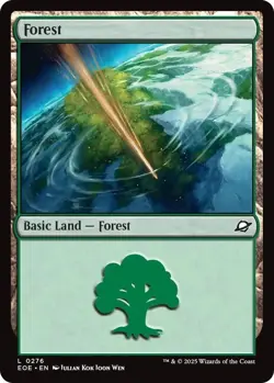 4x Edge of Eternities Forest, MTG Lands, Magic Forest, Basic Land, 4 Pack, 276 - Image 1
