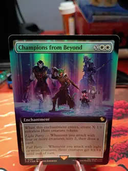 MTG Final Fantasy Champions from Beyond - Borderless Foil Magic The Gathering - Image 1
