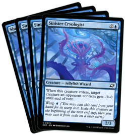 x4 Sinister Cryologist - 0075 - Edge of Eternities - MTG - NM Ships Now - Image 1