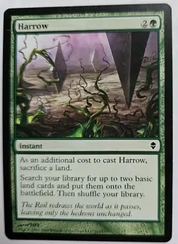 MTG Magic The Gathering Card Harrow Instant Green Zendikar - Image 1