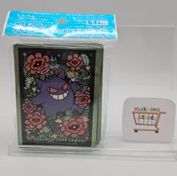 Pokemon Center Japan GENGAR Green 64 Card Sleeves Premium Gloss Deck Shield New - Image 1