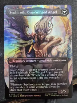 Sephiroth Fabled Soldier Foil Borderless Final Fantasy Card (0317) MTG - Image 2