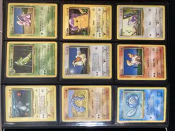 1999 Pokemon Base Set COMPLETE Unlimited Lp Edition NON HOLO Cards #17-102 Lot - Image 5