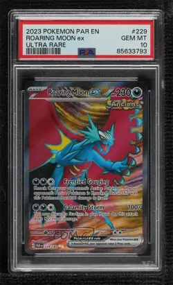 Roaring Moon ex Ultra Rare Pokemon Scarlet & Violet Paradox Rift (PAREN) 1co7 - Image 1