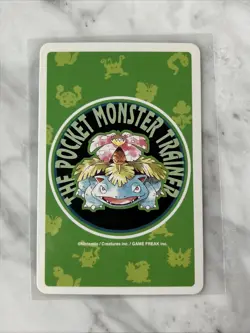 1996 POKEMON GREEN VERSION POKER PLAYING CARDS 3 OF CLUBS #019 RATTATA NM - Image 2