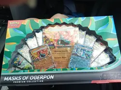 Pokemon Masks Of Ogerpon Premium Collection Box Sealed with 10 Booster Packs 196214129948 - Image 1