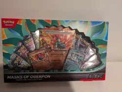 Pokemon Masks Of Ogerpon Premium Collection Box Sealed with 10 Booster Packs - Image 1