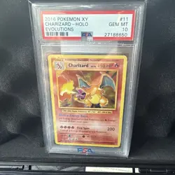 2016 Pokemon Xy Evolutions Charizard #11 Evolutions PSA 10 Holo Gem Mint - Image 1