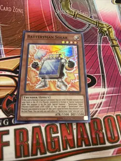 Yugioh Batteryman Solar OP10-EN005 Super Rare NM - Image 1