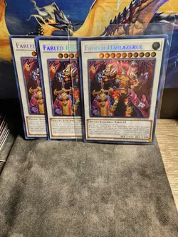 × 3 - Yugioh! Fabled Levilazebul BLMM-EN014 Secret Rare 1st Edition NM - Image 1