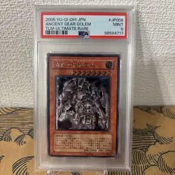 PSA9 Yugioh TLM-JP006 Ancient Gear Golem Ultimate Japanese 2005 Lost Millennium - Image 1