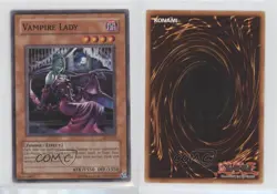 Vampire Lady Unlimited YuGiOh Ancient Sanctuary #AST-013 2004 0xr2 - Image 3