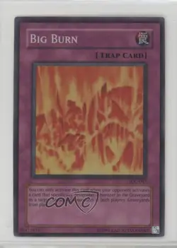 Super Rare - Big Burn Unlimited YuGiOh Invasion of Chaos #IOC-047 2004 16f0 - Image 1