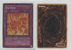 Super Rare - Big Burn Unlimited YuGiOh Invasion of Chaos #IOC-047 2004 16f0 - Image 3