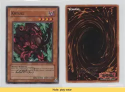 Kryuel YuGiOh Pharaonic Guardian #PGD-006 2003 READ 2u3 - Image 3