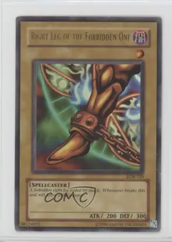 Right Leg of the Forbidden One YuGiOh end Blue Eyes White Dragon #LOB-120 0hj2 - Image 1
