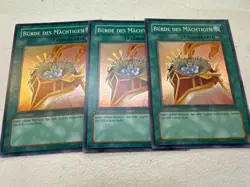 X3 YUGIOH BURDEN OF THE MIGHTY WC08-EN002 SUPER GERMAN PLAYSET NM - Image 1